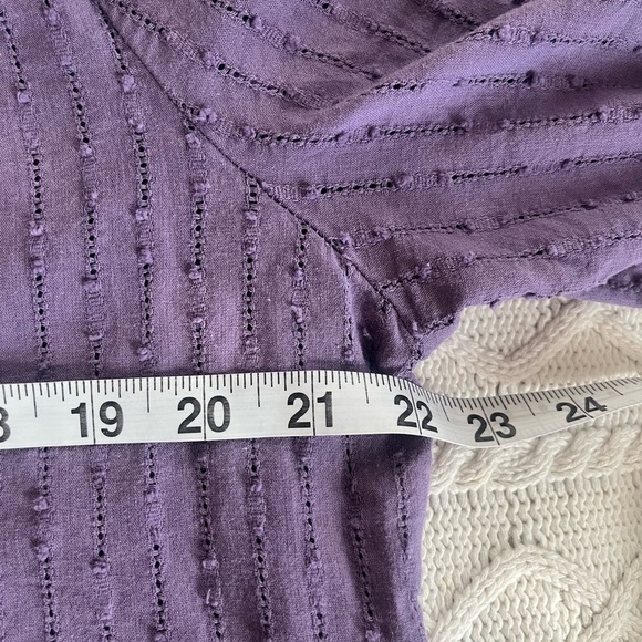 Christopher & Banks Lavender Button Down Blouse Women’s Size XL - Picture 11 of 13